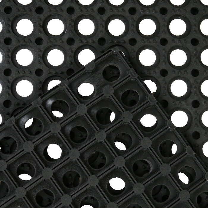 Коврик ячеистый грязесборный 100×150×1,6 см, цвет чёрный - фотография № 3