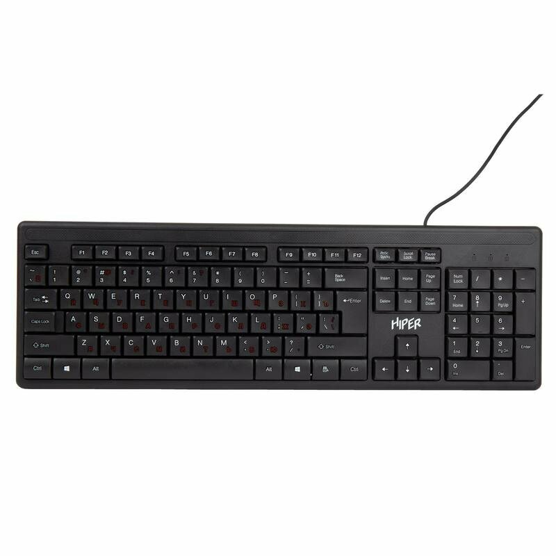 Клавиатура HIPER WIRED KEYBOARD OK-1100 BLACK