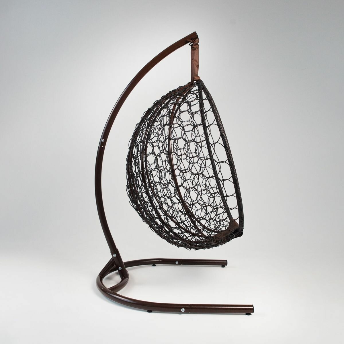 Садовое подвесное кресло из ротанга Yova Folding, венге/коричневый - фотография № 3