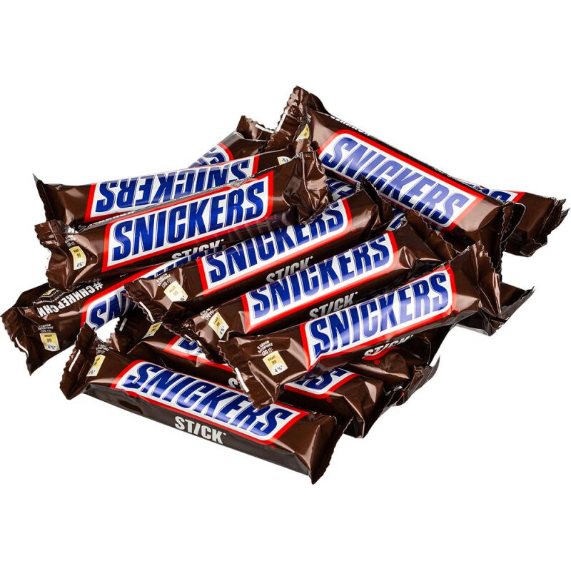 Шоколадный батончик Snickers Stick, 32штx20г - фотография № 4