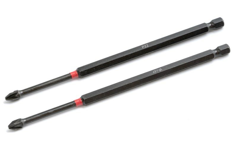 фото Набор бит (вставок) 2 предмета ударных крестовых PZ2, 150мм, S2, магнитный наконечник