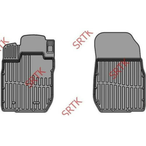 Коврики резиновые в салон 3D STANDART Lada Largus / Лада Ларгус SRTK (2012-) Передние (PER.LD.LAR.01X35)