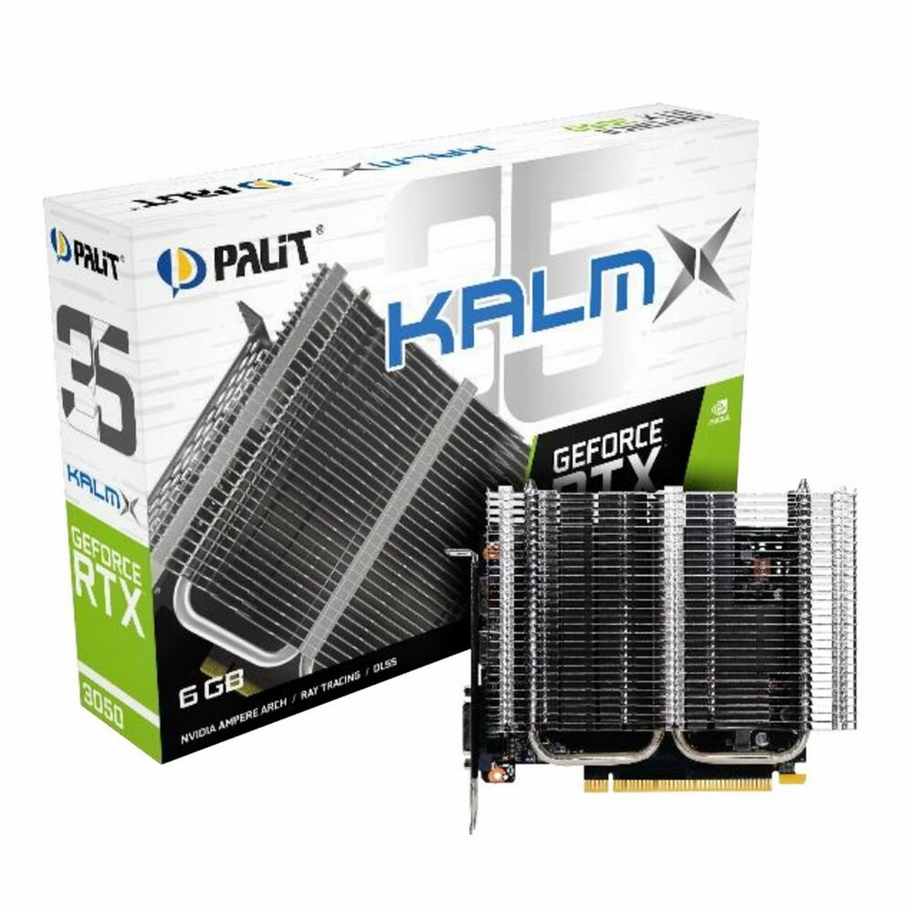 Palit Видеокарта Palit RTX3050 KALMX 6GB GDDR6 96-bit DVI HDMI DP RTL GeForce RTX 3050