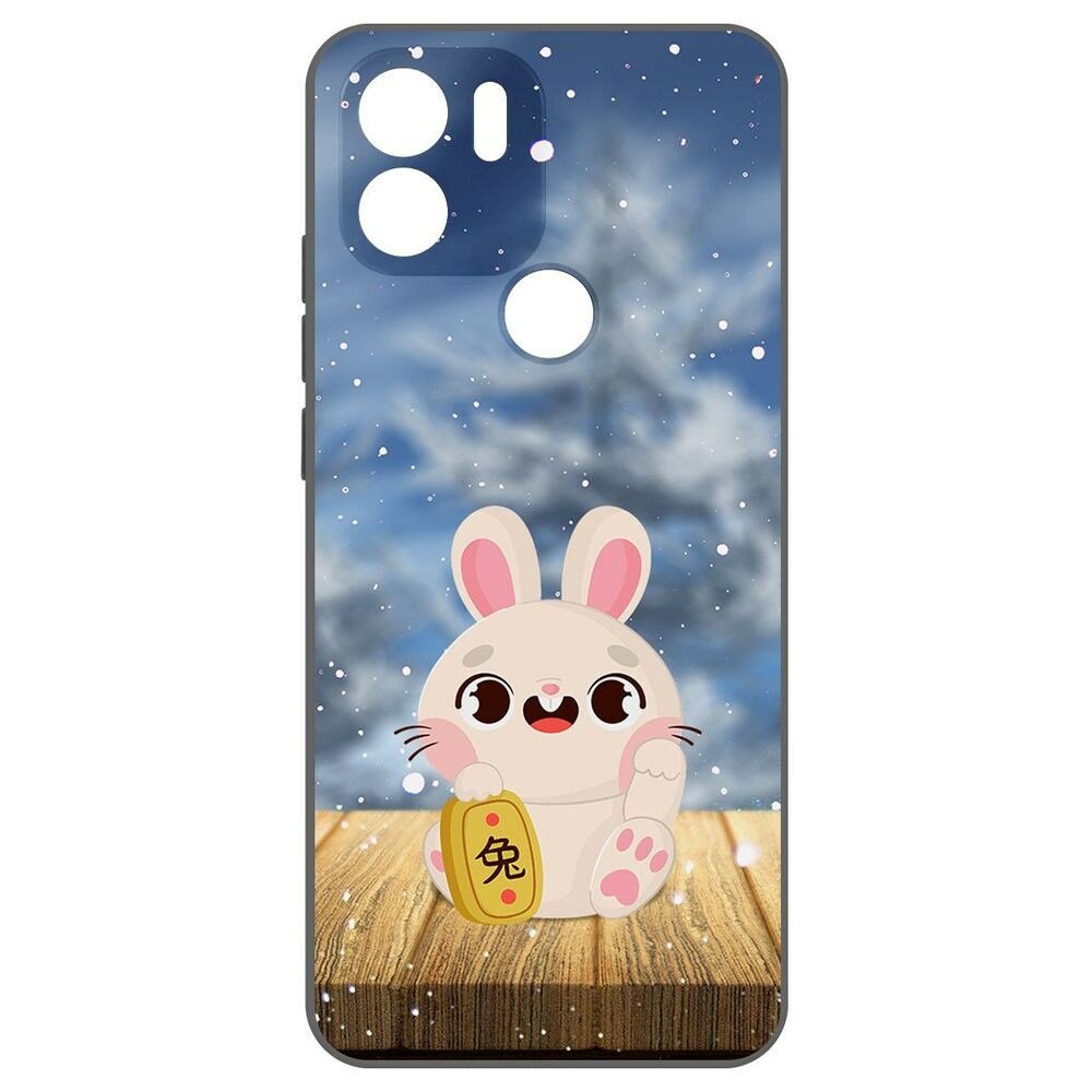 Чехол-накладка Krutoff Soft Case Год кролика для Xiaomi Redmi A2+ черный