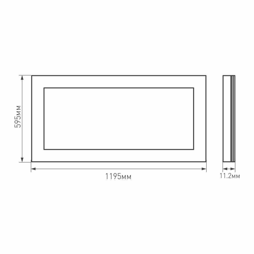 Светодиодная панель Arlight IM-600x1200A-48W Warm White 023156(1) - фотография № 6