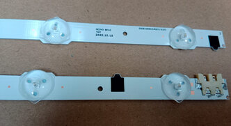 Светодиодная планка для подсветки ЖК панелей D2GE-320SC0-R3 (650мм, 9 линз, основание из фольгированного текстолита)