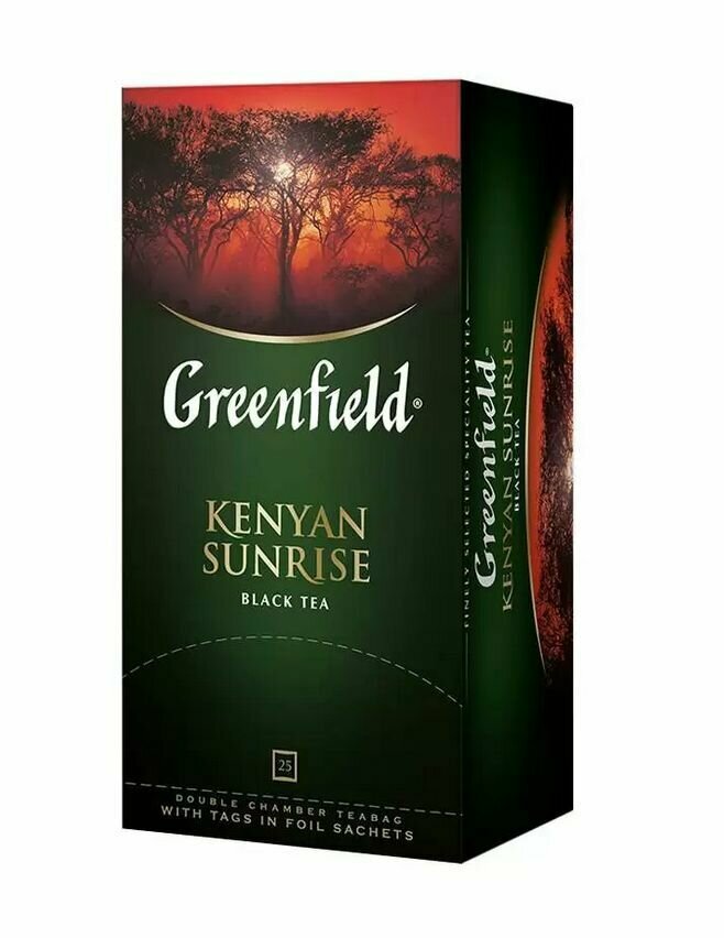 Greenfield чай черный Kenyan Sunrise 25пак - 3 штуки - фотография № 5