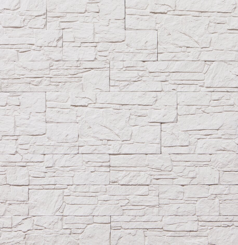 Декоративный камень Сланец алпачи Белый new 400х95х12-28шт в упак. 106 м2
