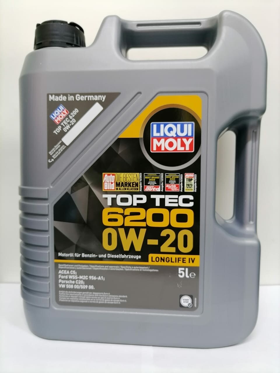 Моторное масло LIQUI MOLY TOP TEC 6200 0w20 5 л., артикул 20789