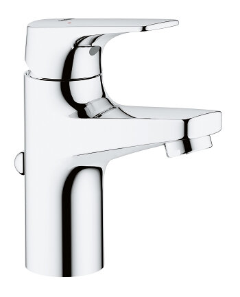 Смеситель для умывальника Grohe BauFlow, арт. 23751000Gr, неповоротный излив, с донным клапаном, s-size