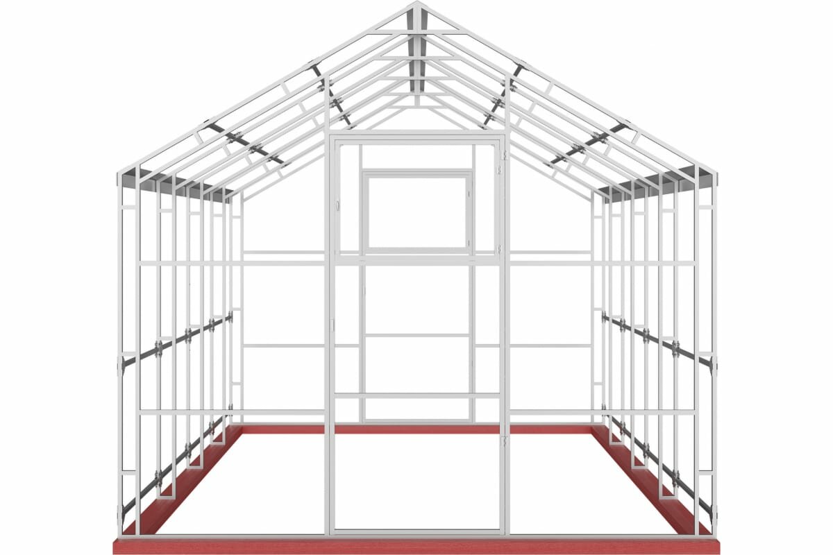 Каркас теплицы активагро.РФ Ударница англичанка База 4 м 013 - фотография № 2