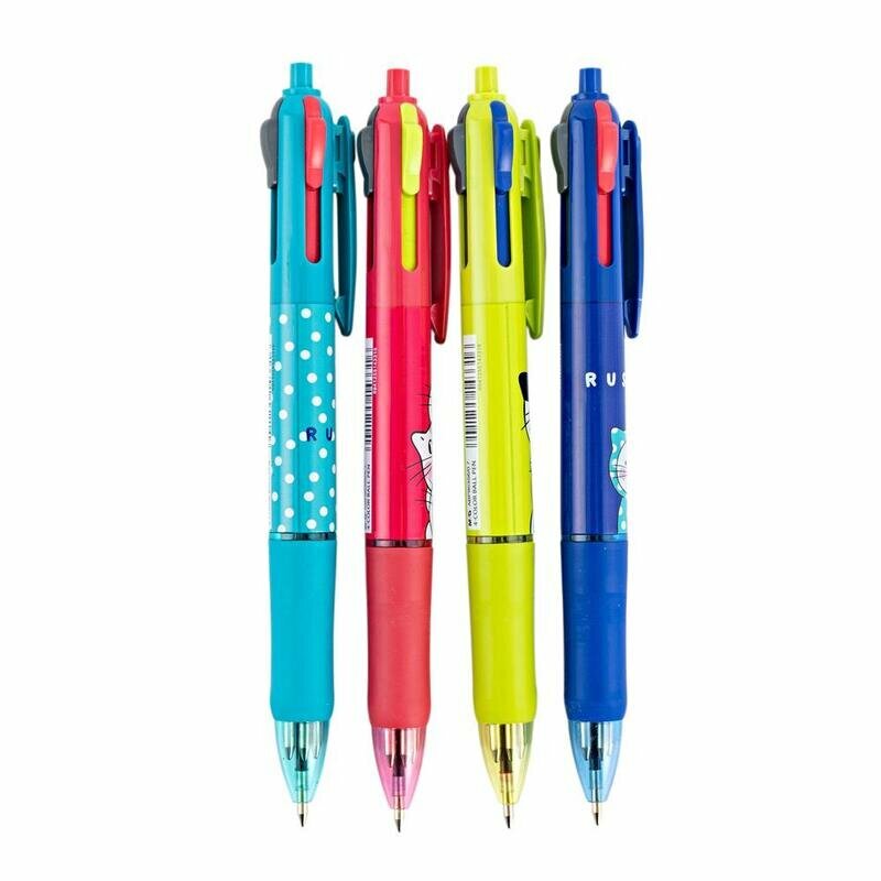 Ручка шариковая автоматическая M&G So Many Cats 4 цвета толщина линии 0.5 мм 1773909
