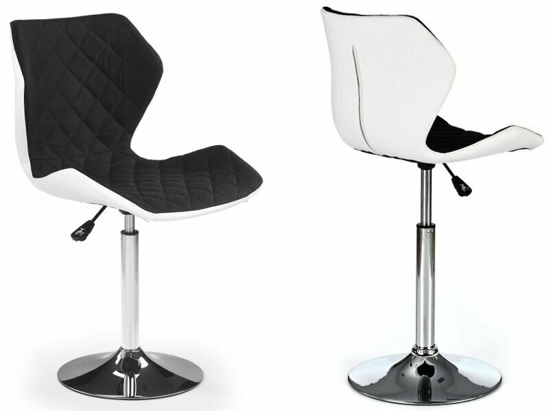 Барный стул Halmar MATRIX 2 (бело-черный)