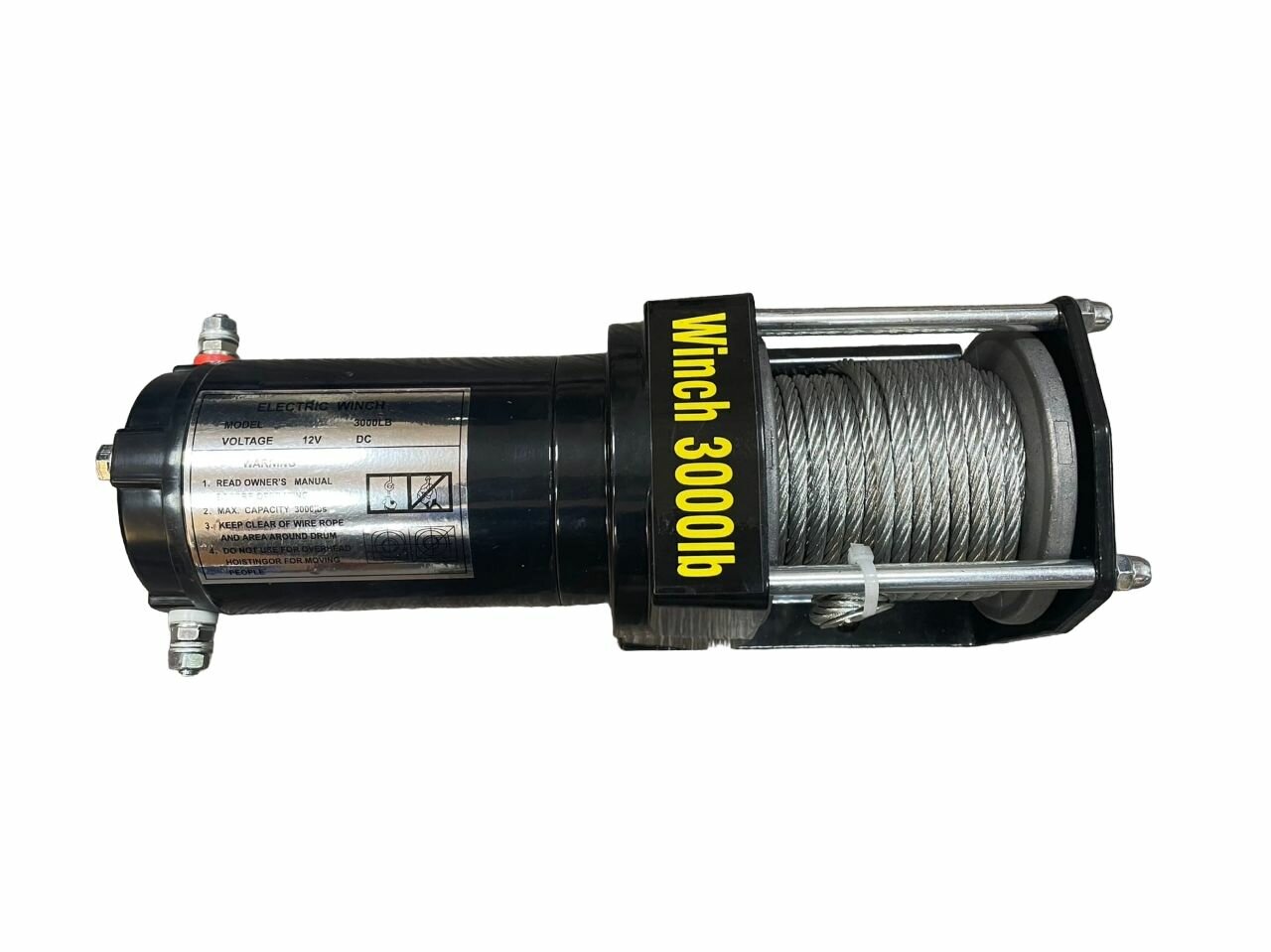 Лебедка Electric Winch 3000 lbs / 1361 кг 12V стальной трос (с пультом управления)