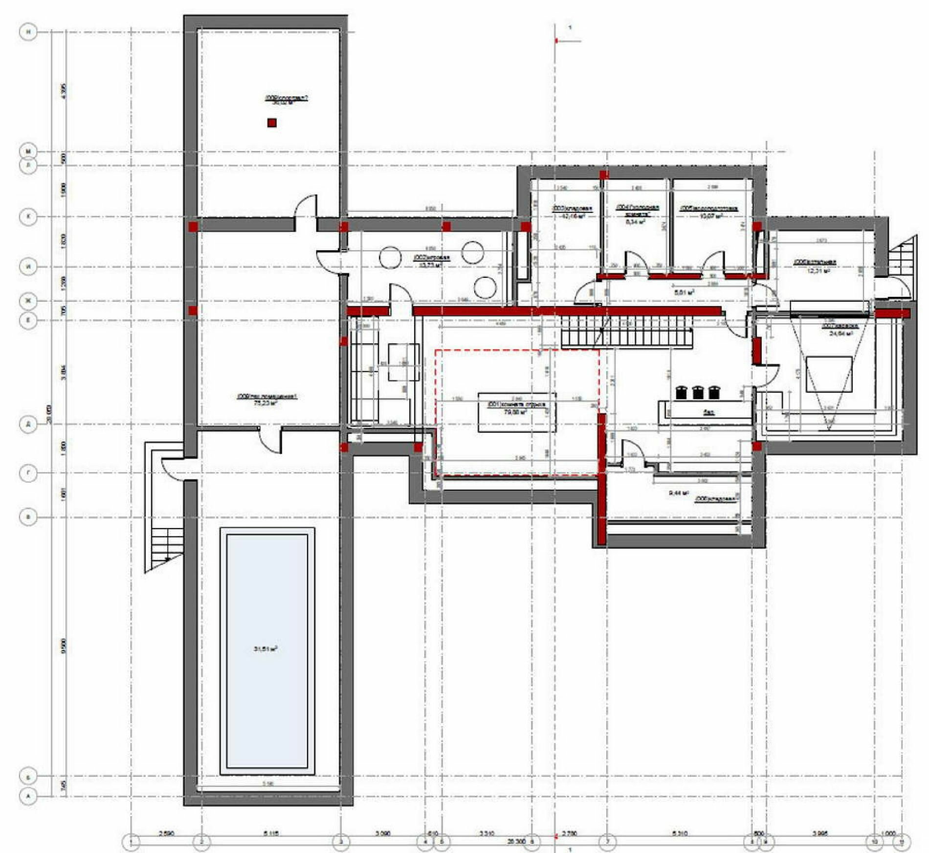 Проект дома с цокольным этажом с террасой, с сауной, с балконом,и гаражом. - фотография № 6