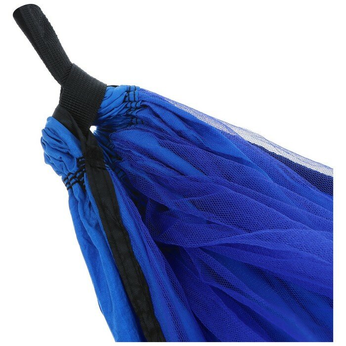 Гамак с москитной сеткой, 260 х 140 см, цвет голубой - фотография № 6