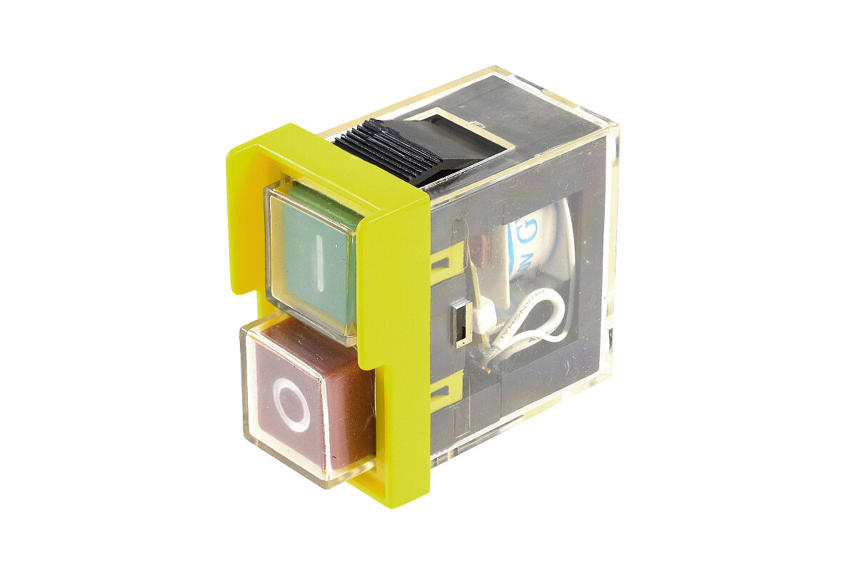 фото Выключатель электромагнитный KJD6 8А 250В 5E4 подходит для инструмента ЗУБР ЗПДС-200-800, ЗПДС-205-1000, ЗПЛ-305, ЗПЛ-350-190, ЗПЛ-750-305