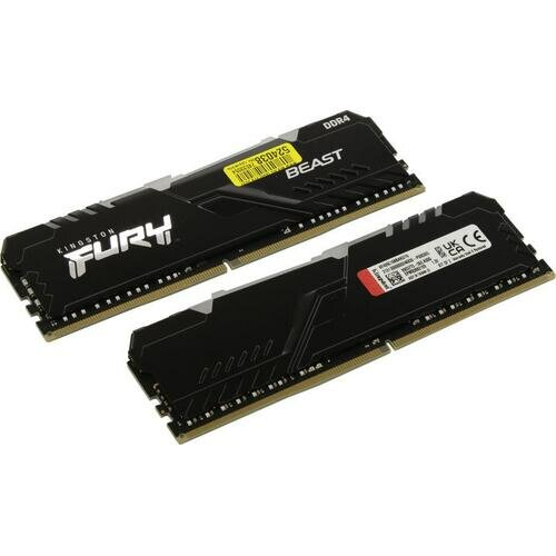 Оперативная память Kingston FURY Beast RGB 16 ГБ (8 ГБ x 2 шт.) DDR4 2666 МГц DIMM CL16 KF426C16BBAK2/16