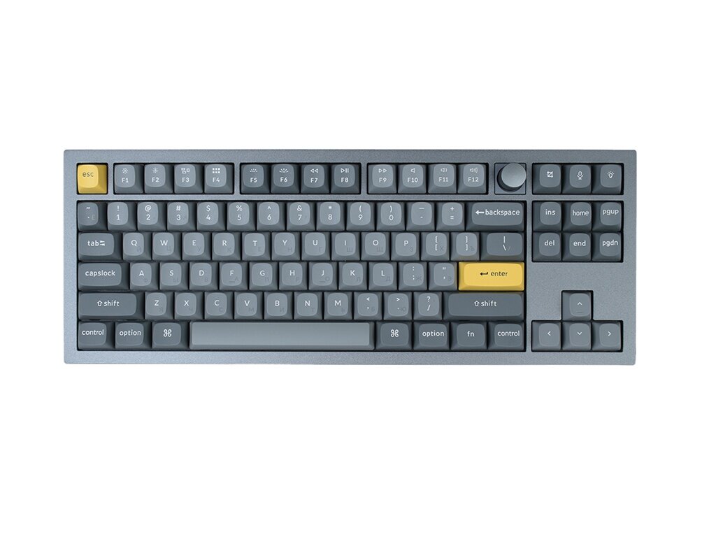 Клавиатура Keychron Q3 RGB (Blue Switch) Grey Q3-N2-RU