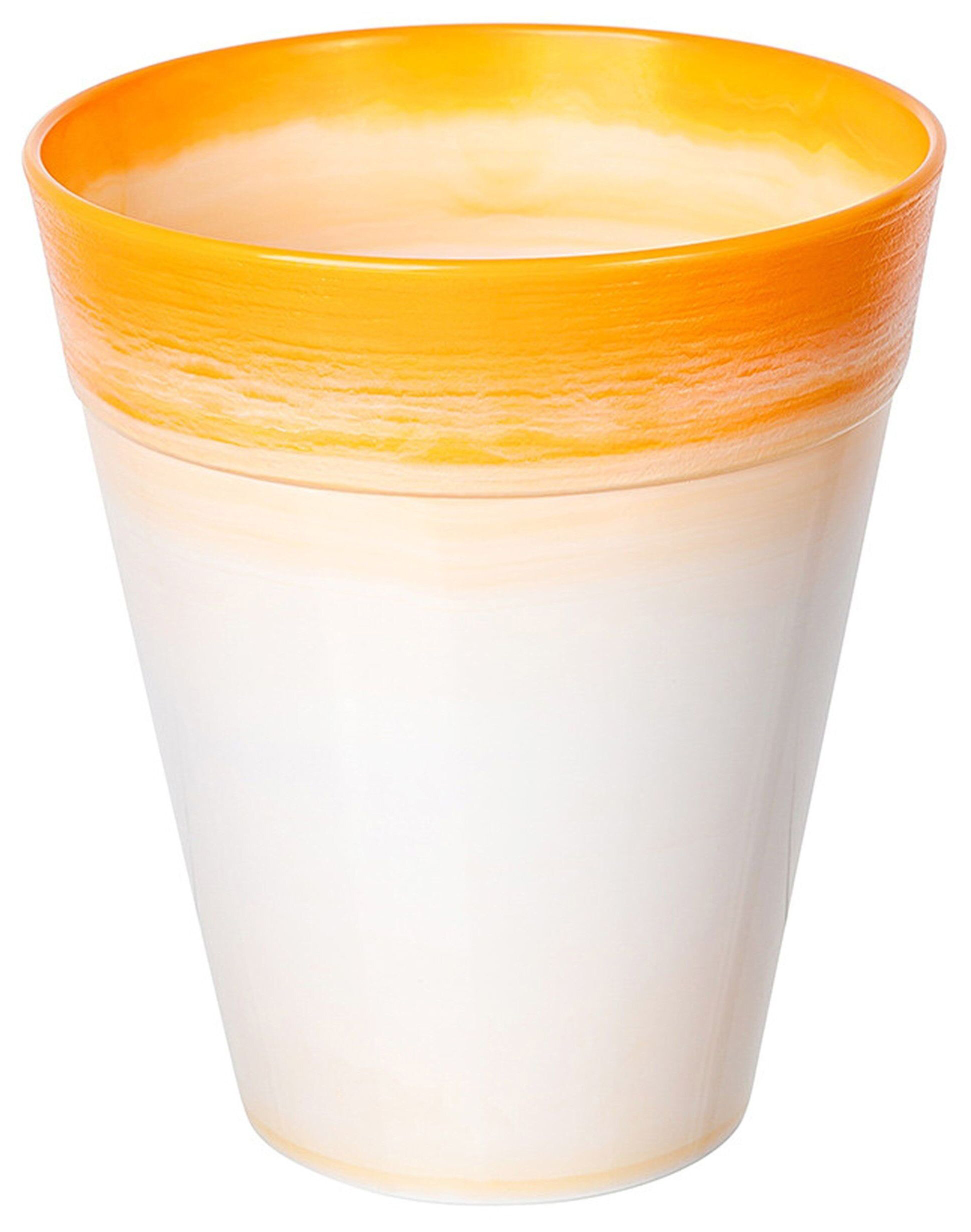 фото Кашпо Азалия Декор d15 см 1,7 л полипропиленовое оранжевое