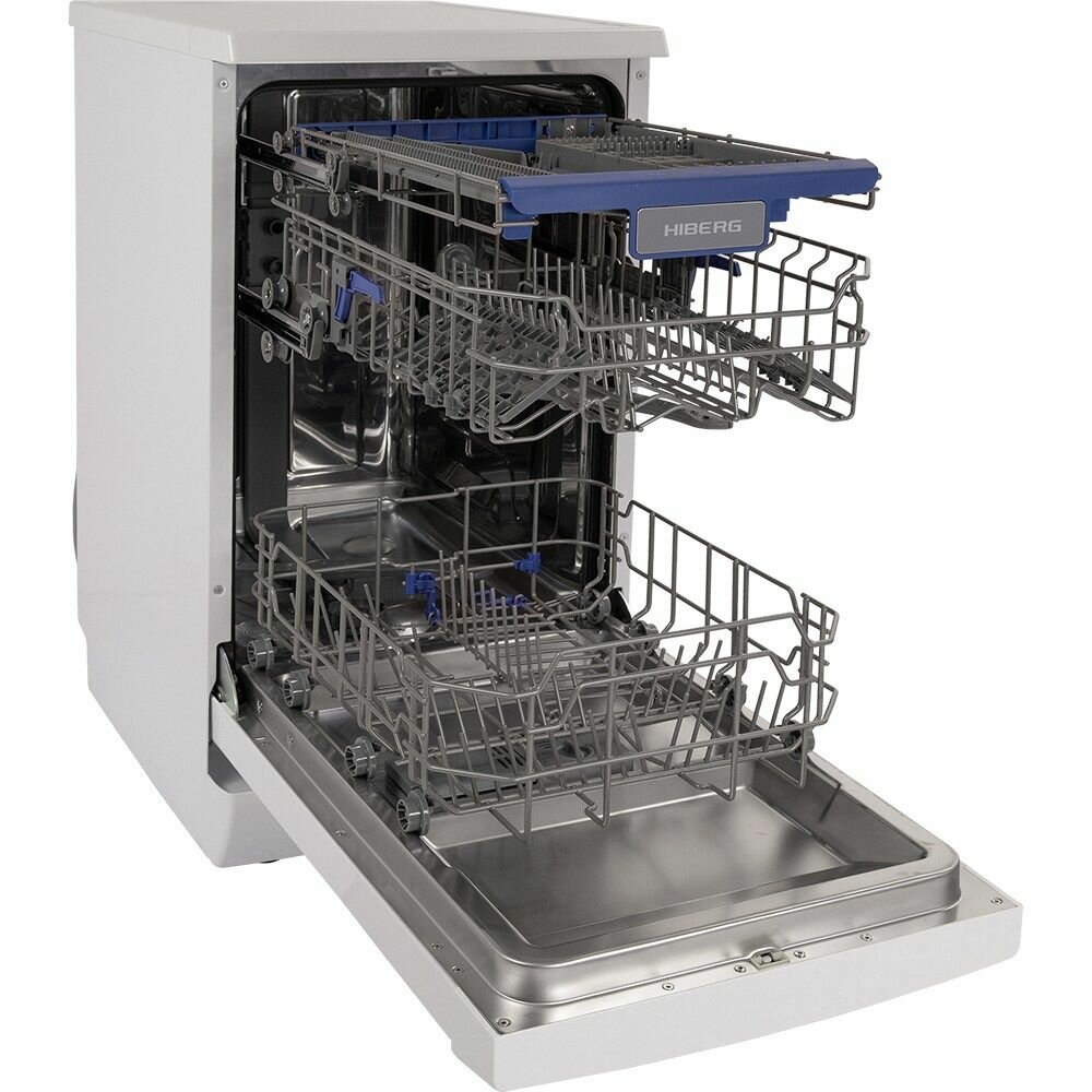 Посудомоечная машина 44,8 см Hiberg F48 1030 W белая - фотография № 6