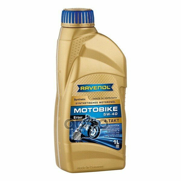 Синтетическое моторное масло RAVENOL Motobike 4-T Ester SAE 5W-40