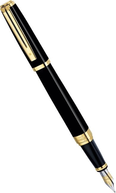 Waterman S0636780 Перьевая ручка waterman exception ideal, black gt (перо f)