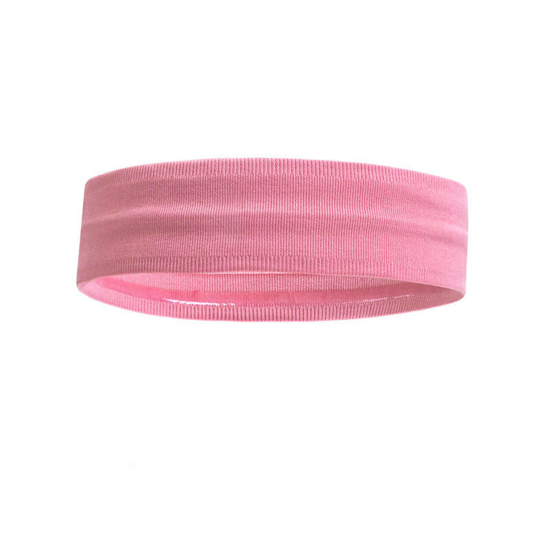 Повязка на голову с силиконом 4х24см, розовая, B34464-2