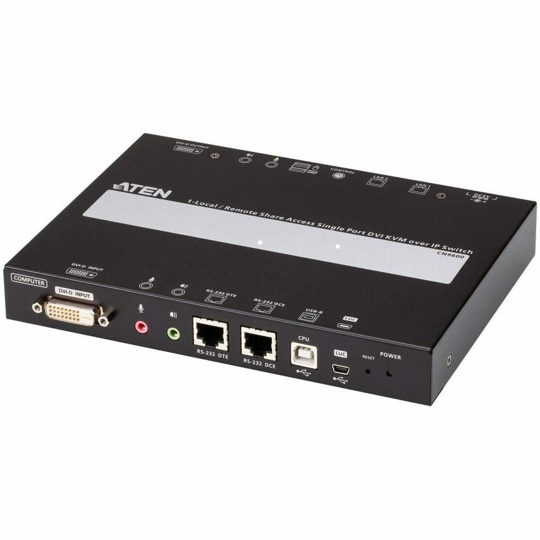 Устройство Aten Удлинитель KVM+DVI управление по IP Rackmount/Desktop 10/100 Base-T с KVM-шнурами PS2 1х1.2м.;USB 1x1.2м. TCP/IP (Virtual