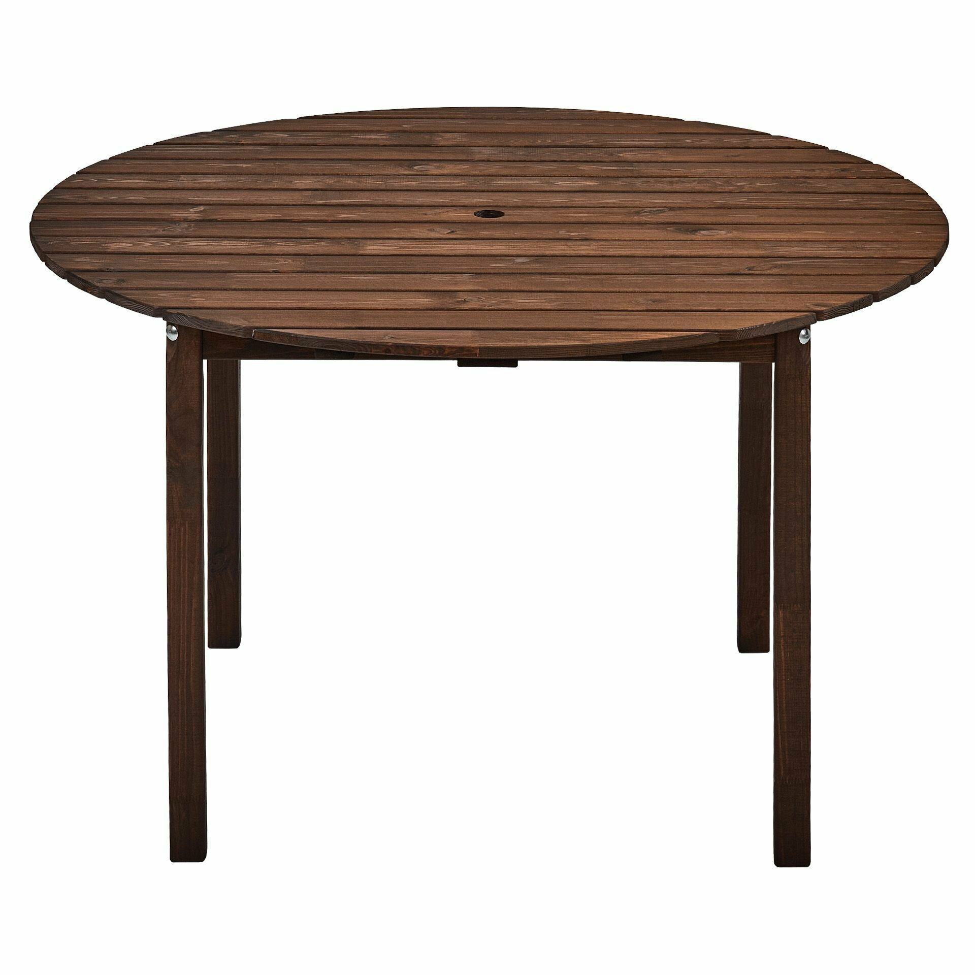 Садовый деревянный круглый обеденный стол, 120*120см, Кингстон - фотография № 8