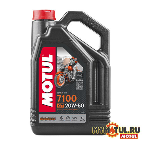 Синтетическое моторное масло Motul 7100 4T 20W50