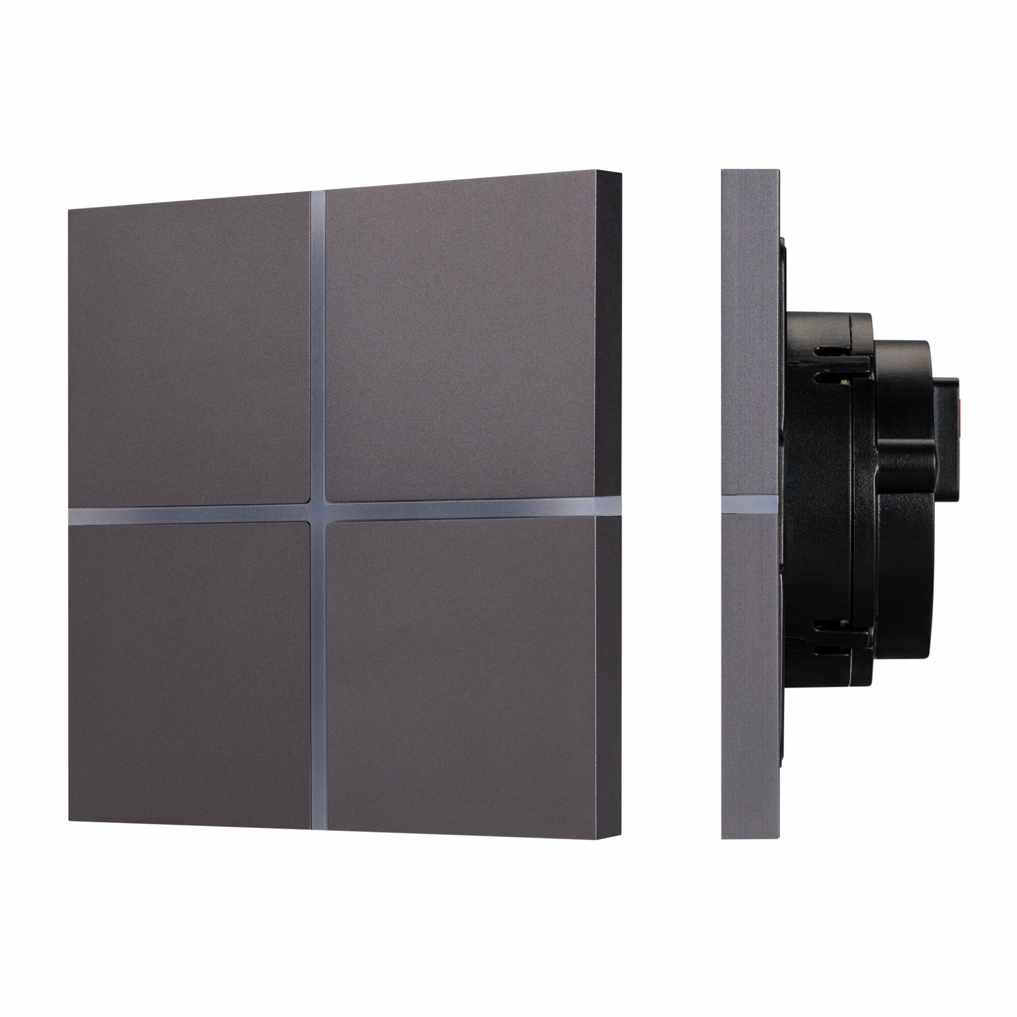 INTELLIGENT ARLIGHT Сенсорная панель KNX-304-13-IN Grey (BUS, Frameless) (IARL, IP20 Металл, 2 года) - фотография № 1
