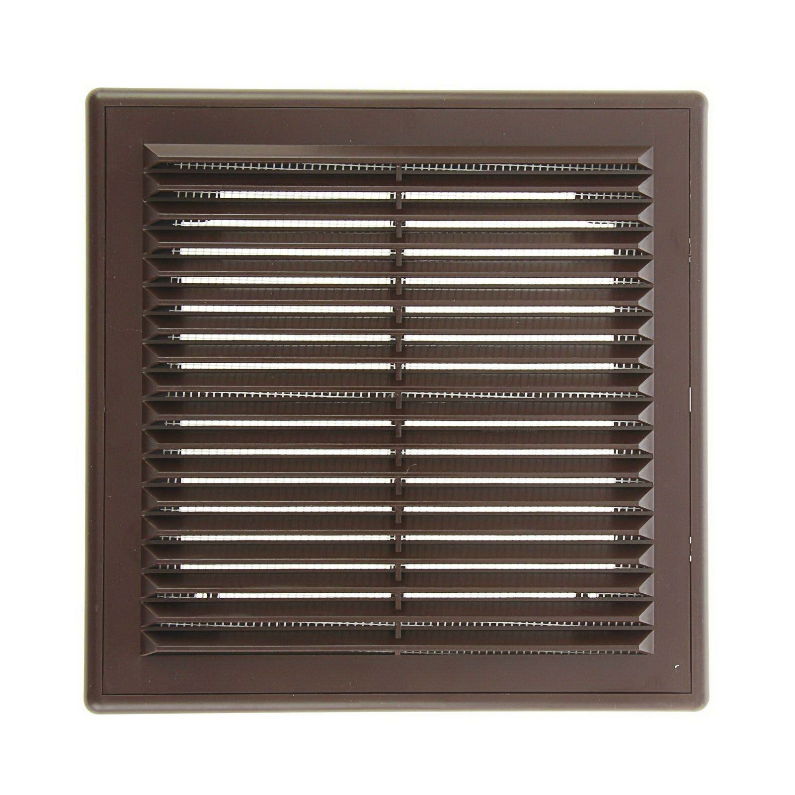 Решетка вентиляционная 2121 Р 208x208 мм цвет коричневый