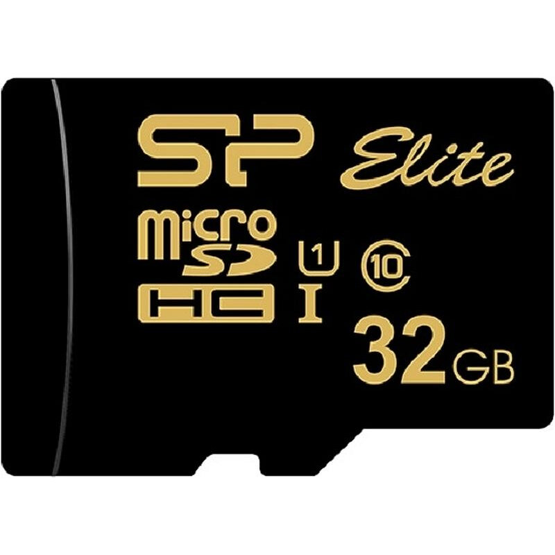 Флеш-память Silicon Power Elite Gold 32Gb microSDHC (SP032GbSTHBU1V1GSP)