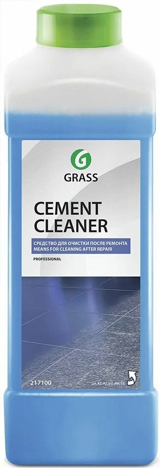 Грасс Cement Cleaner очиститель после ремонта (1л) / GRASS Cement Cleaner средство моющее кислотное (1л)