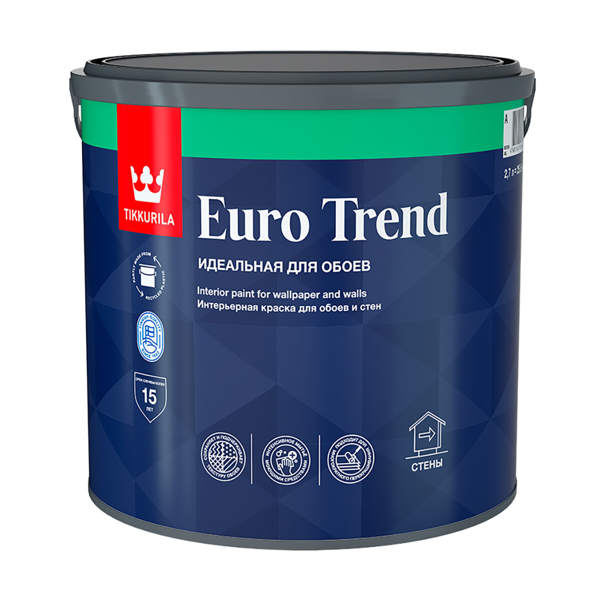 Краска акриловая Tikkurila Euro Trend