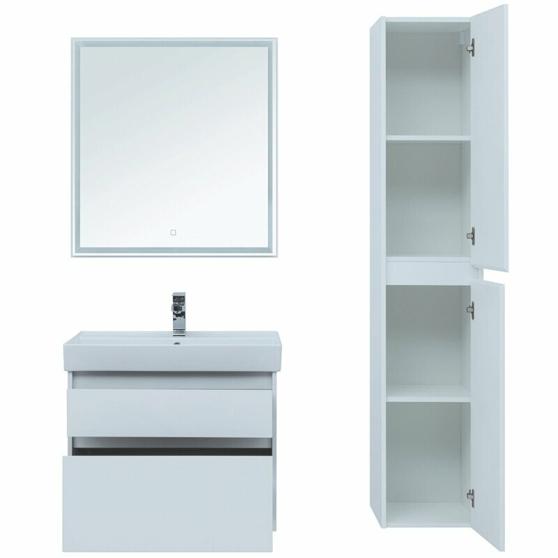 Комплект мебели для ванной Aquanet Nova Lite 75 242903 подвесной Белый - фотография № 7