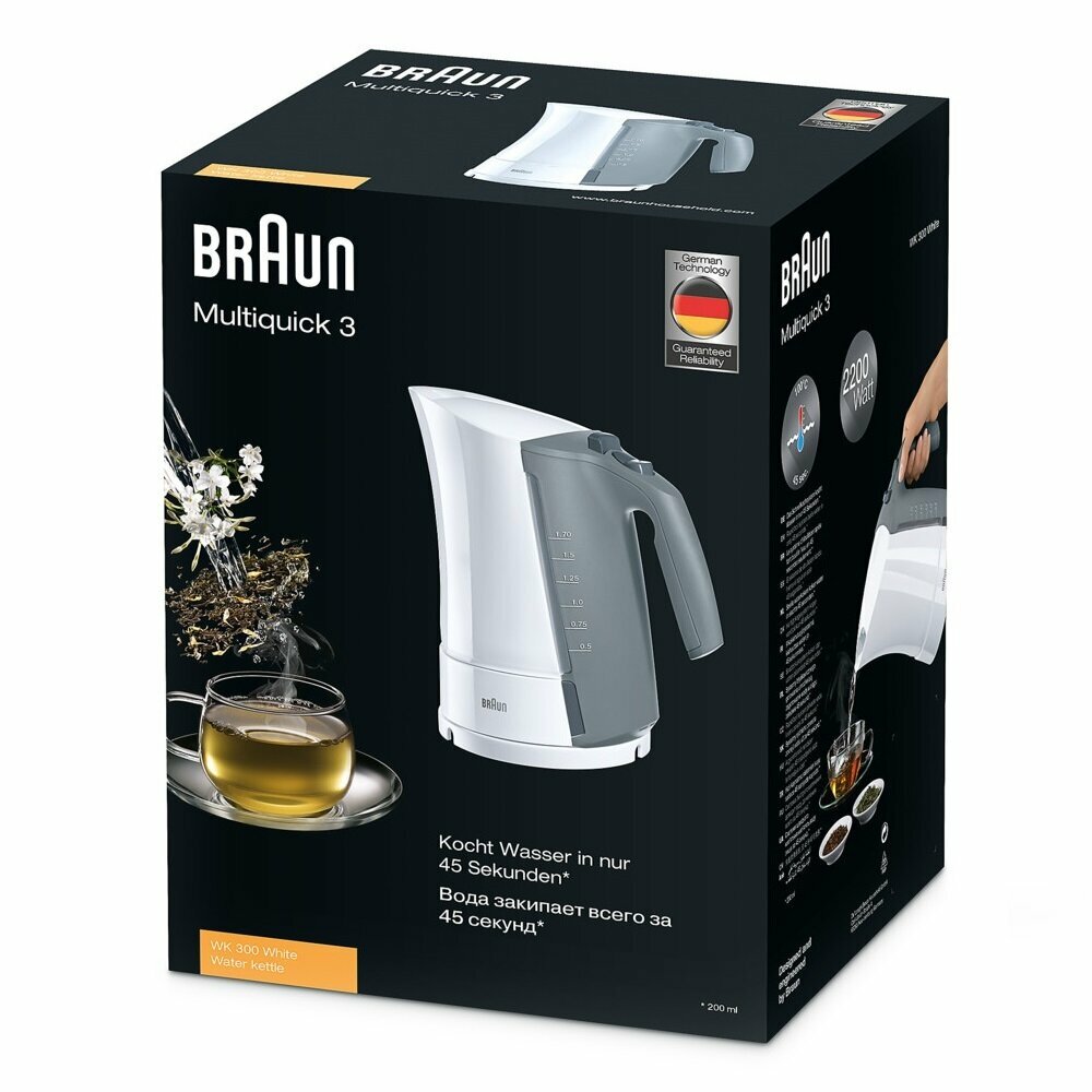 Чайник электрический BRAUN WK300WH белый