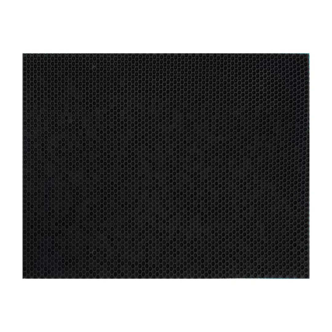 Коврик декоративный полипропилен Сота 64x82 см цвет черный - фотография № 1