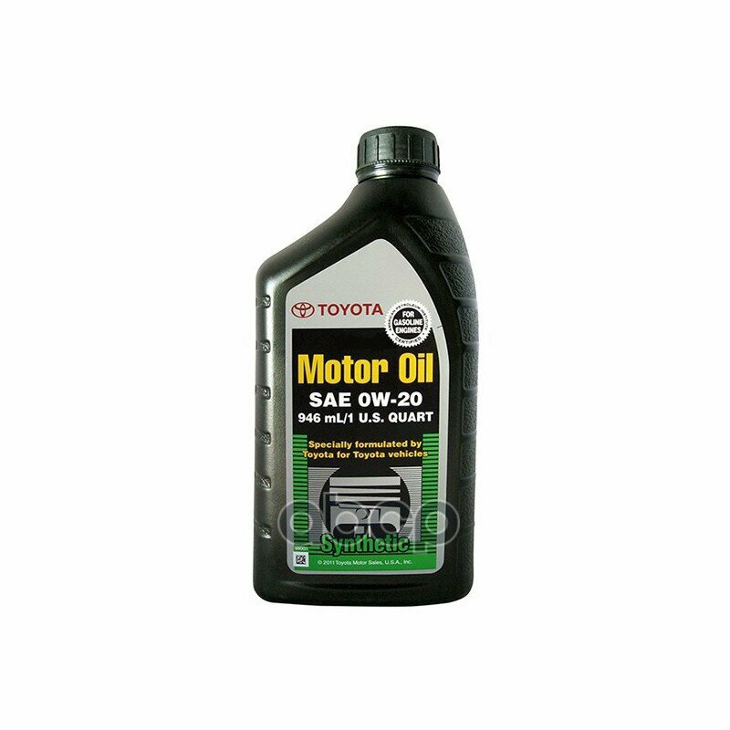 TOYOTA Масло Моторное Синтетическое Toyota Motor Oil 0W-20 1Л 00279-0Wqte