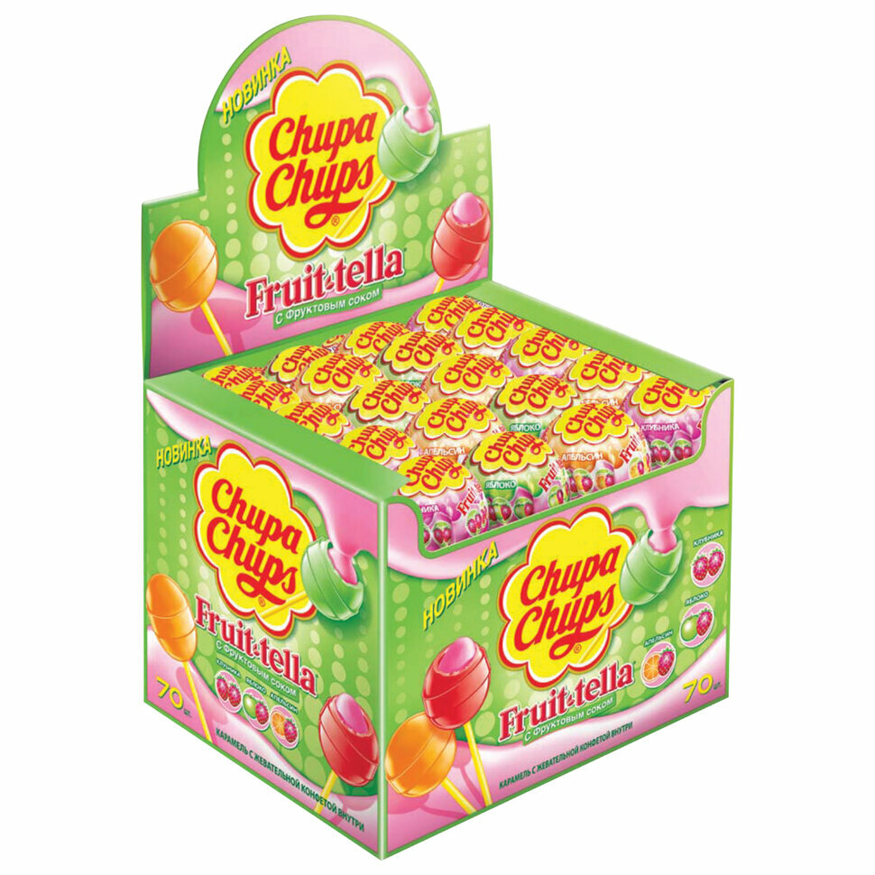 Карамель CHUPA CHUPS (Чупа-Чупс) "Фруттелла", 17 г, 24579, 70 штук, 620489 - фотография № 2