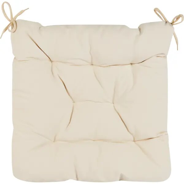 фото Подушка для садовой мебели Linen Way 44x44 см цвет кремовый