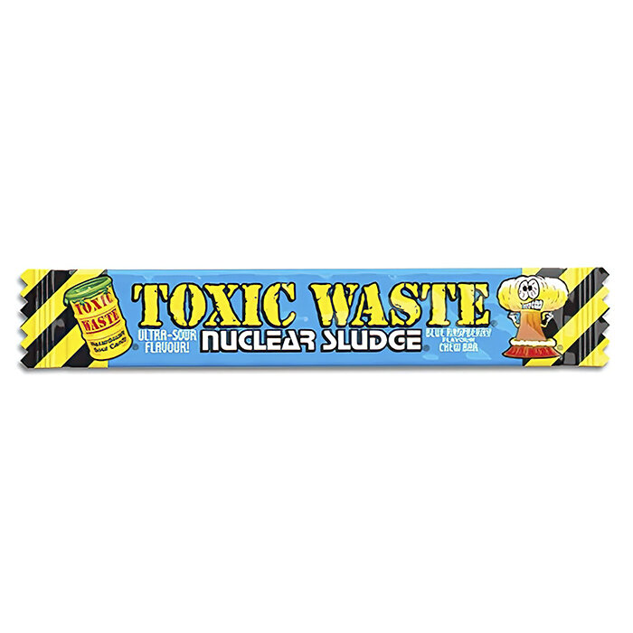 Кислая жевательная конфета Toxic Waste Nuclear Sludge - набор 3 вкуса (яблоко, малина, вишня) (США), 20 г (3 шт) - фотография № 2