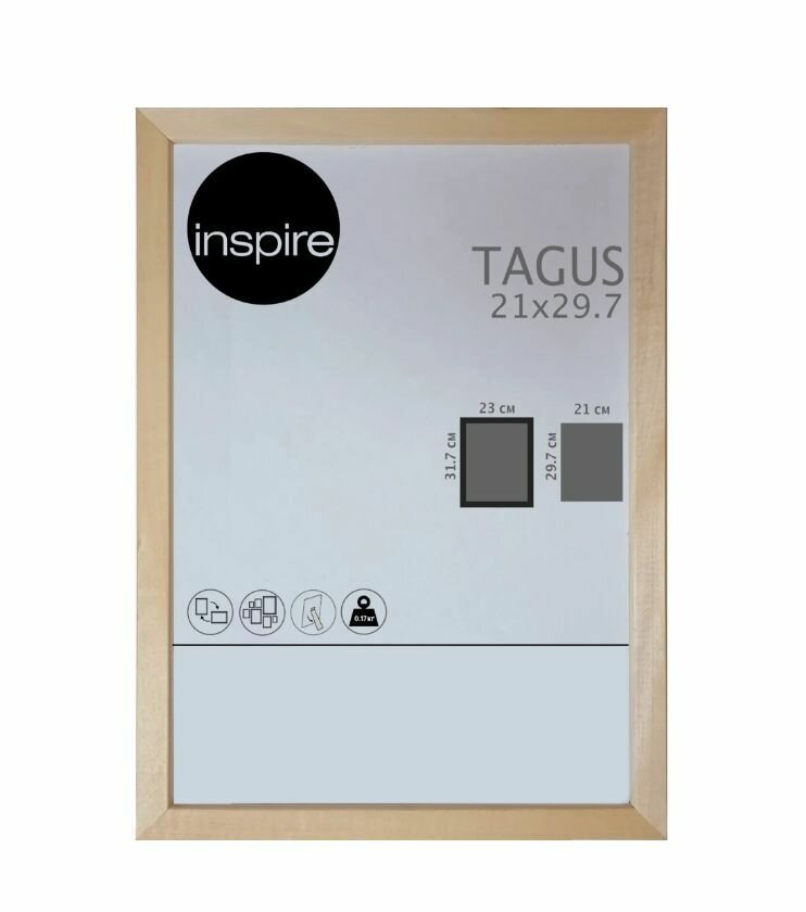 Рамка Inspire Tagus 21x29.7 см цвет дерево