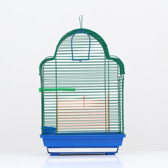 Клетка для птиц (с наполнением) , синий - фотография № 3
