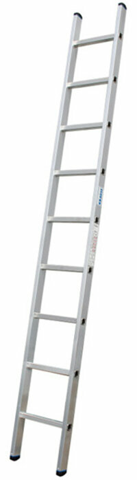 BIBER 98409 лестница приставная односекционная алюминиевая 9 ступеней