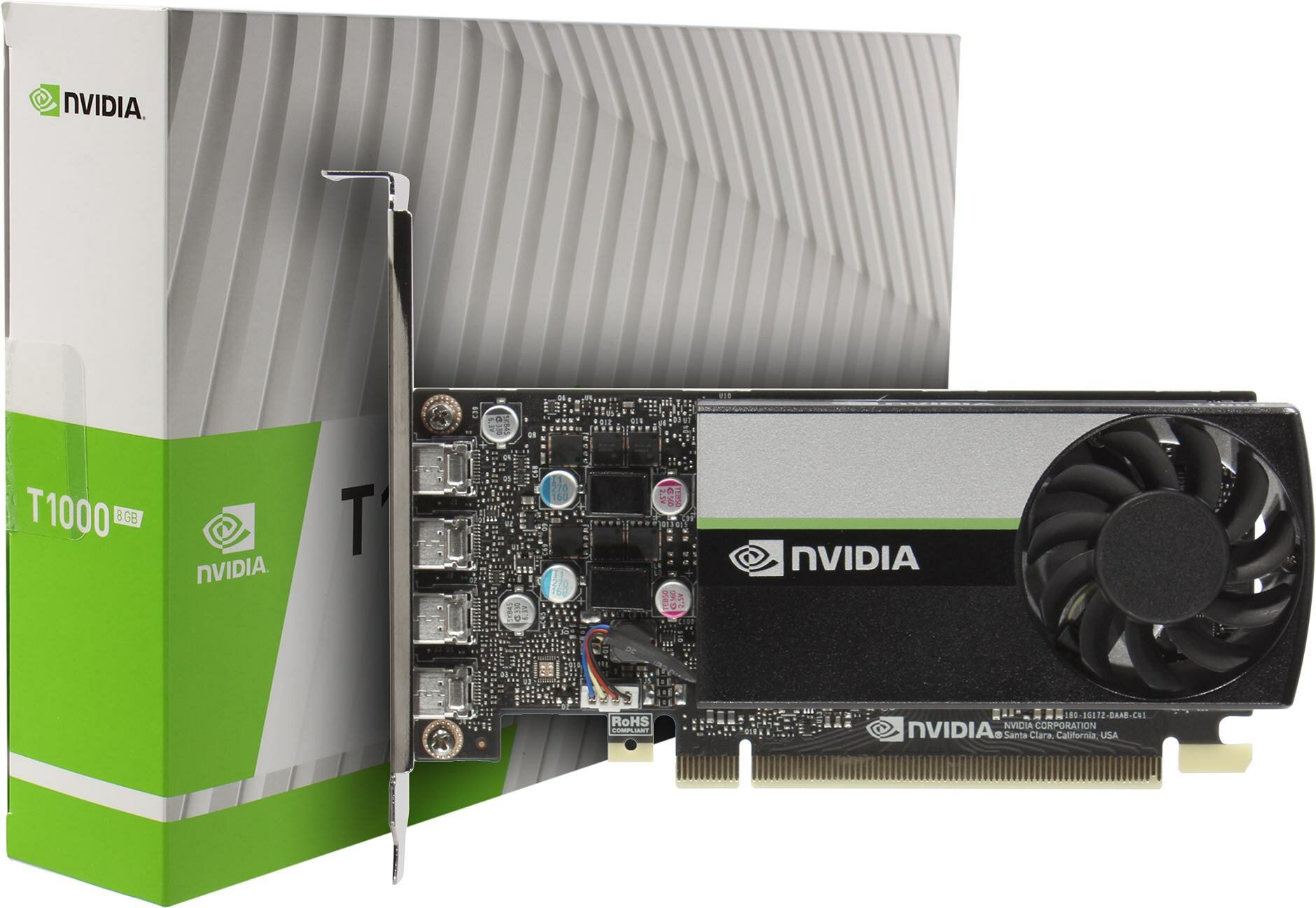 Видеокарта NVIDIA nVidia T1000 1065 8192 10000 128 OEM [900-5G172-2570-000] Nvidia T1000 8G