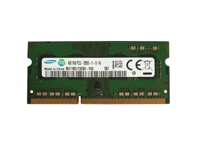 Оперативная память Samsung 4 ГБ DDR3 1600 МГц SODIMM CL11 M471B5173EB0-YK0