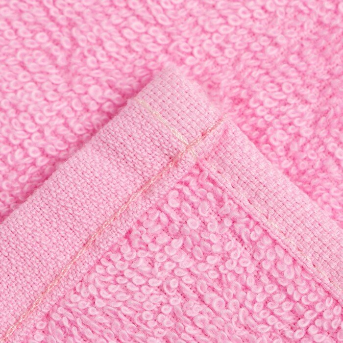 Полотенце махровое "Этель" 30х30 см, цвет ярко-розовый, 100% хлопок, 340 г/м2 - фотография № 4