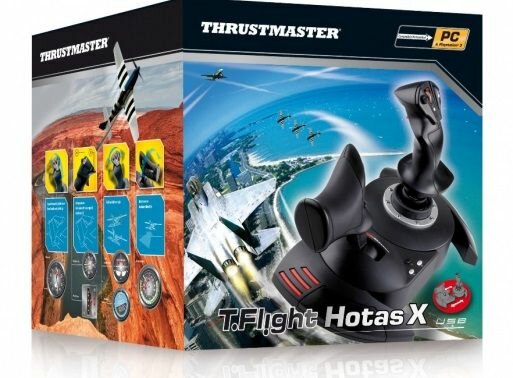 Джойстик проводной THRUSTMASTER T-Flight Hotas X черный [2960703]